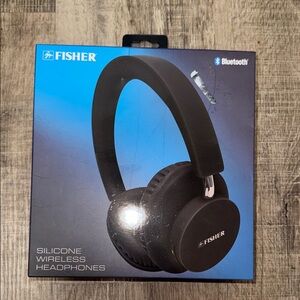 Fisher Black Silicone Wireless Headphones